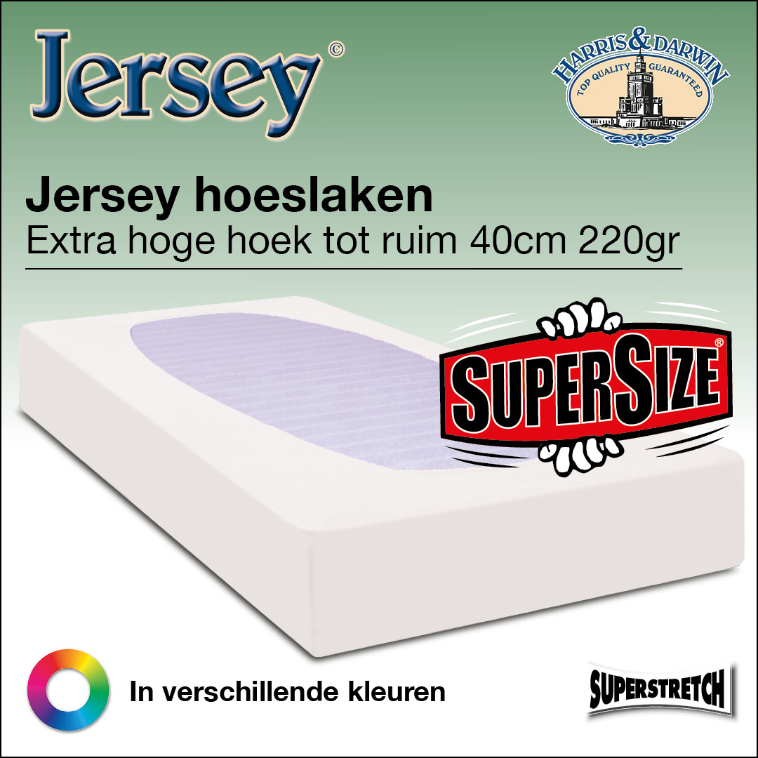 Jersey Hoeslakens XL