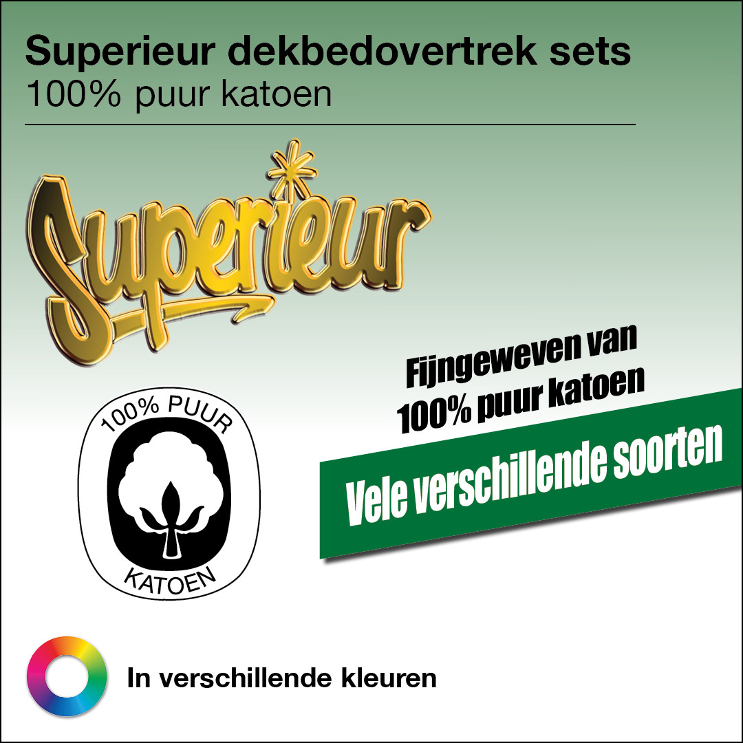 Superieur Katoen Dekbedovertrekken Superieur Katoen Dekbedovertrekken