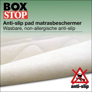 Anti slip matras beschermer Boxstop voor onder de matras en op de boxspring of onder toppermatras.