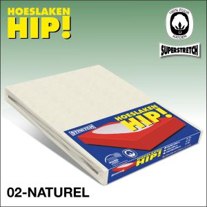 Jersey hoeslaken creme
