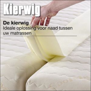 Kierwig tussenstuk tussen de matrassen voor het wegwerken van de naad tussen 2 matrassen.