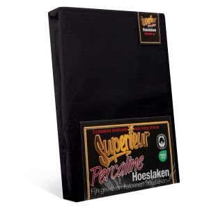 superieur - hoeslakens - verpakking - zwart