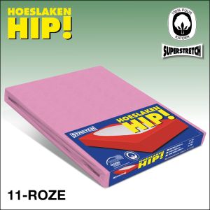 Jersey hoeslaken rose