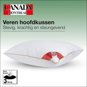 Stevig veren hoofdkussen Montreal voor krachtige ondersteuning, mannen kussen.