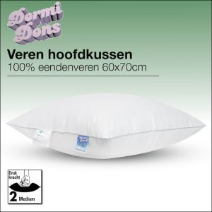 Stevig eenden veren hoofdkussen , soepel en krachtig en kneedbaar Dormidons kussen.