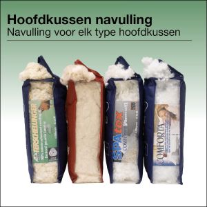 Navulverpakking voor hoofdkussens