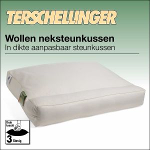 Terschellinger Neksteunkussen: Unieke ondersteuning voor een gezonde nachtrust.

