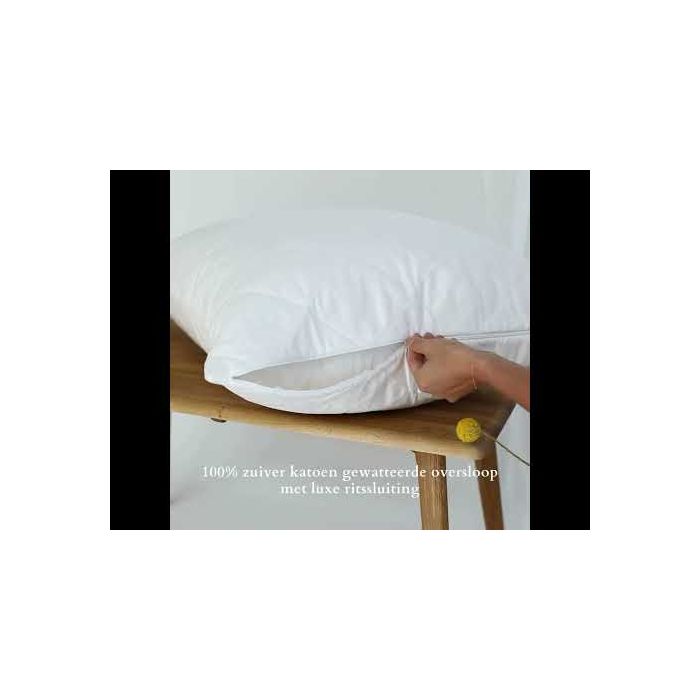 thumbnail: Sleepdown 100% Bamboe Kussenslopen 2 Pack - Luxe Hotelkwaliteit, Superzacht, Ademend, 48x74 Cm, Wit