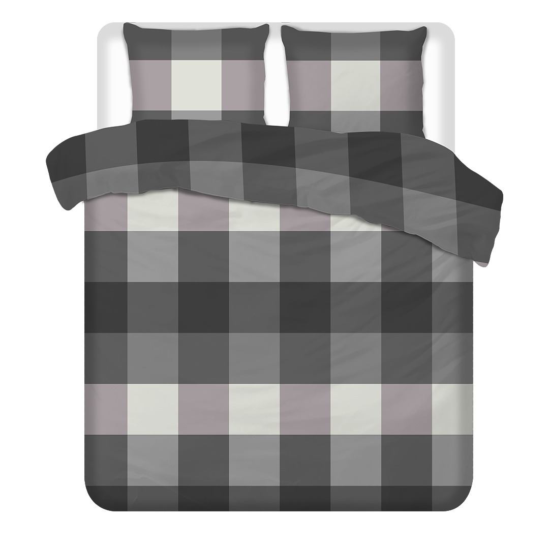 Terschellinger Flanel dekbedset 260x200/220cm Modern Blokpatroon FL05