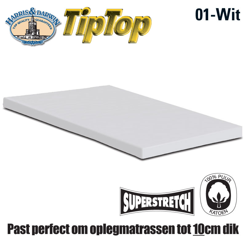 Jersey Topper Hoeslaken Wit