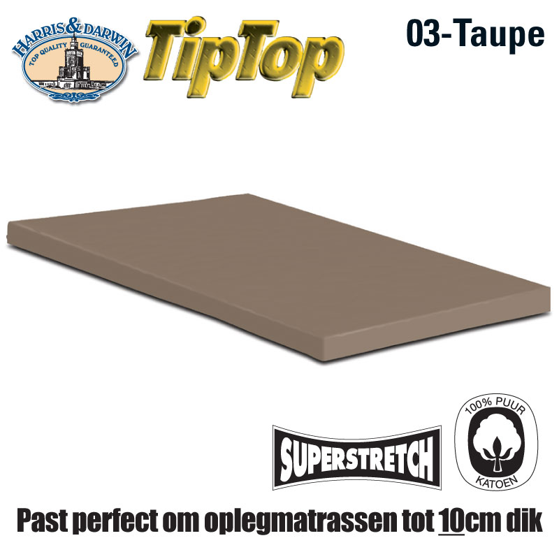Jersey Topper Hoeslaken Taupe