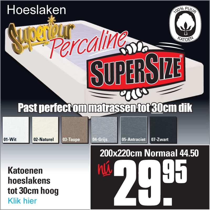 Katoenen Hoeslakens XL Katoenen Hoeslakens XL