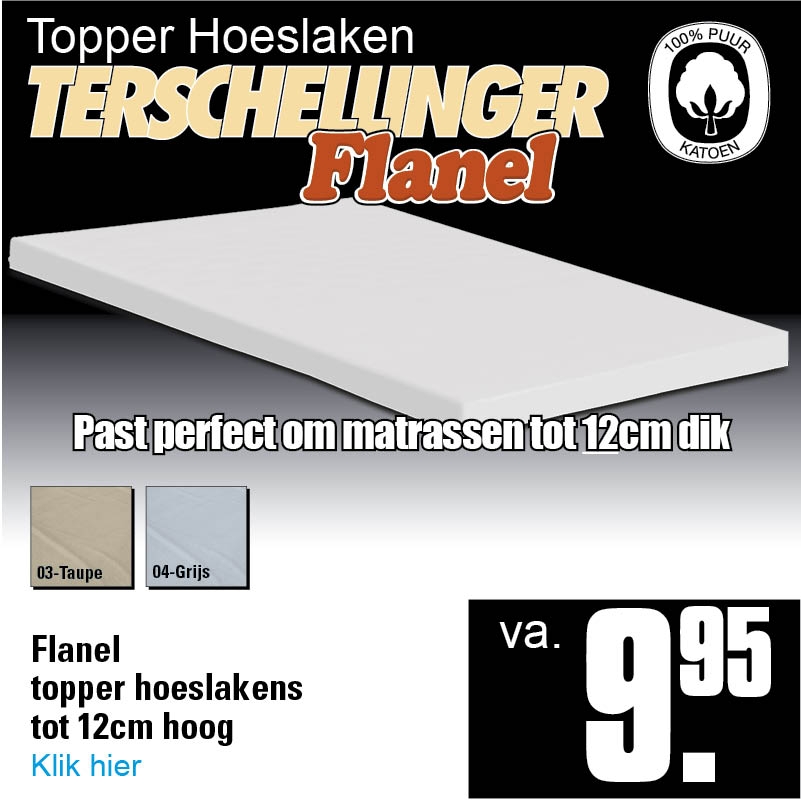 Flanel Topper Hoeslakens Flanel Topper Hoeslakens