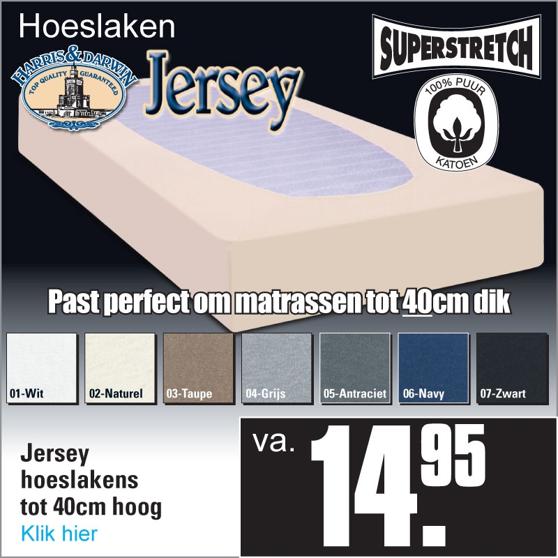 Jersey Hoeslakens