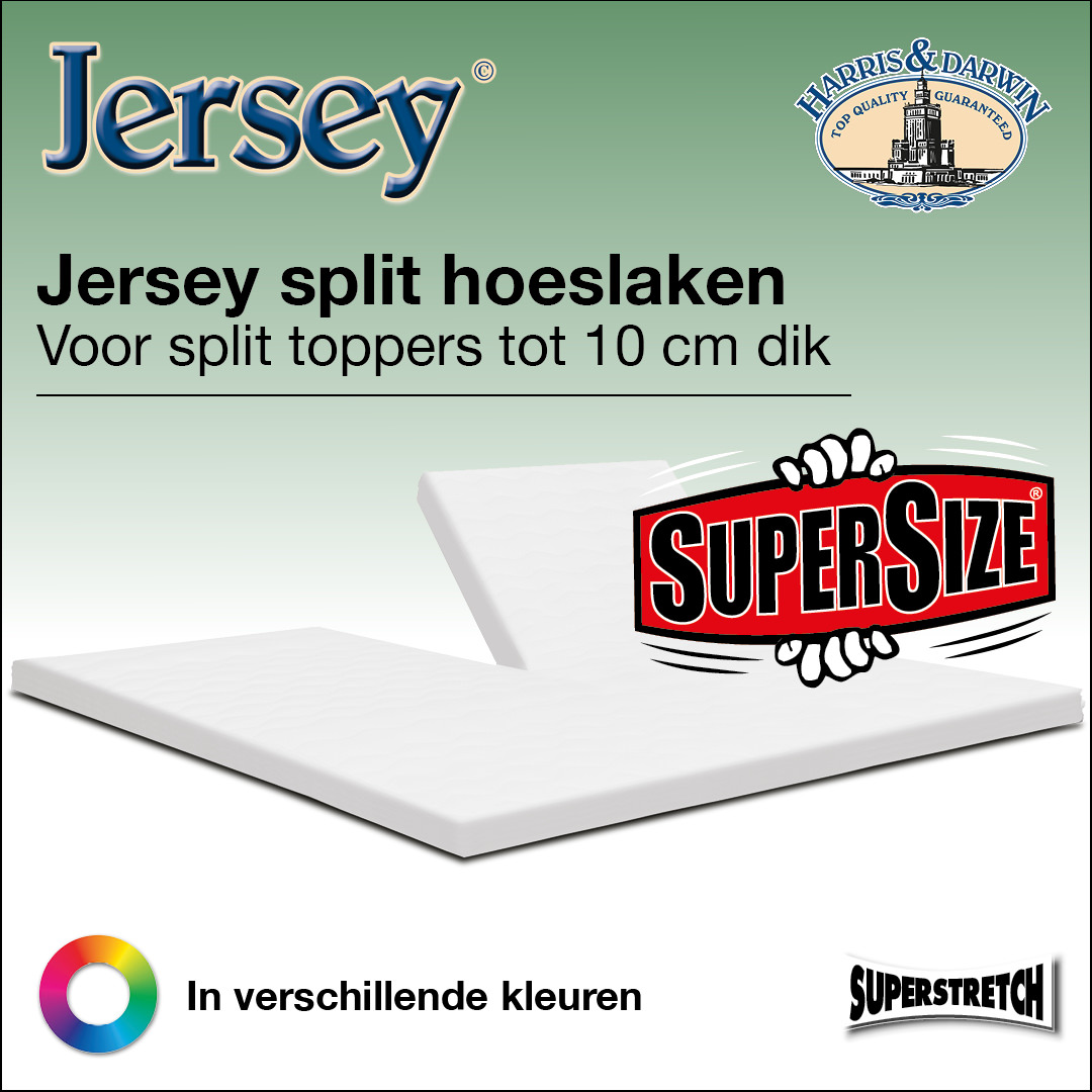 Jersey Split hoeslakens XL
