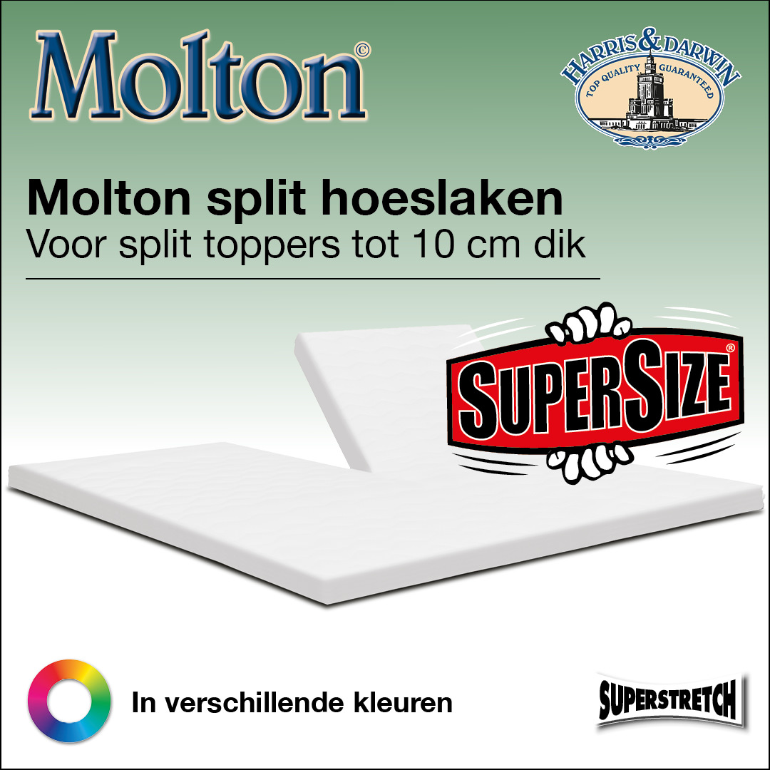 Split Molton Hoeslaken XL