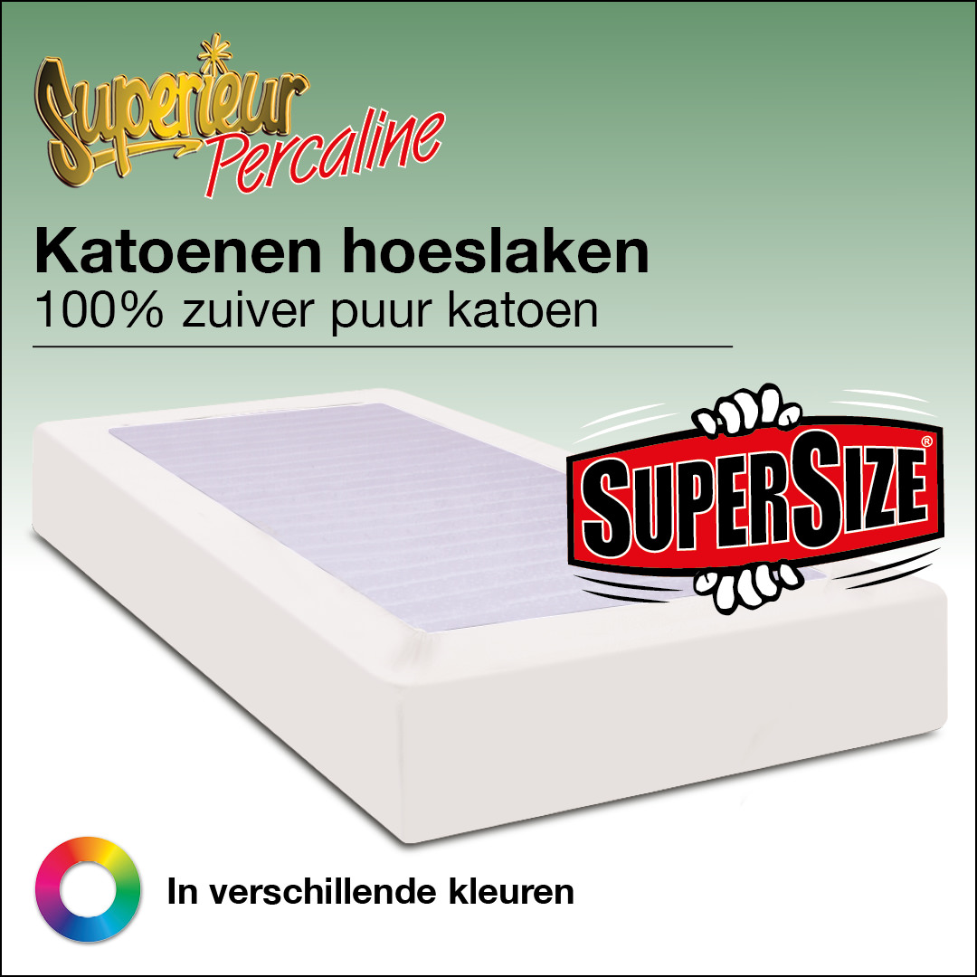 Katoenen Hoeslakens XL